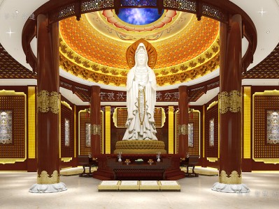 觀(guān)音殿室內(nèi)裝修設(shè)計(jì)效果圖
