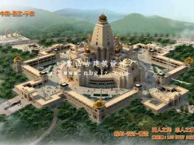 寺廟規(guī)劃設計效果圖—云居寺方城